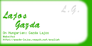 lajos gazda business card